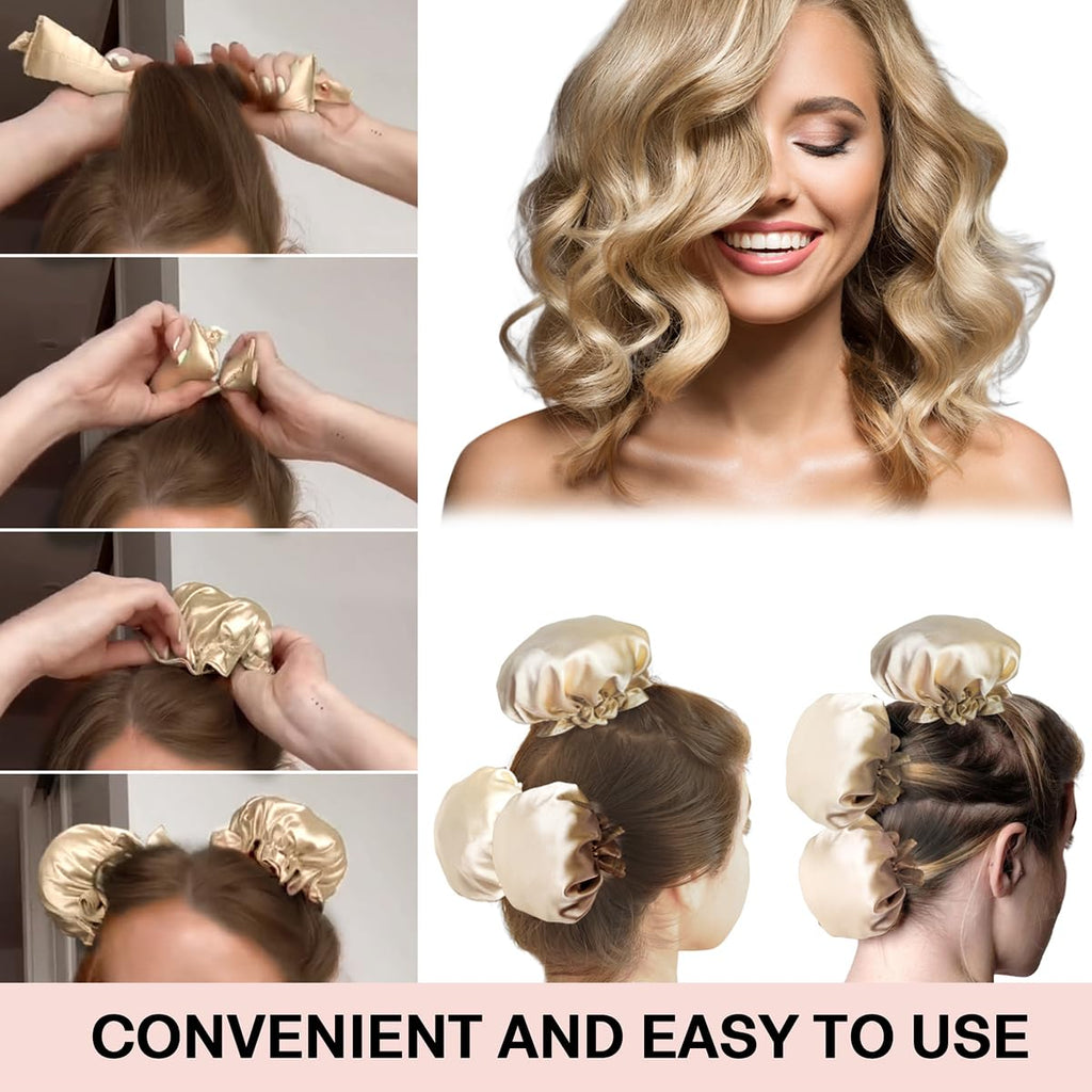 Satin Heatless Curling Set, Champagne