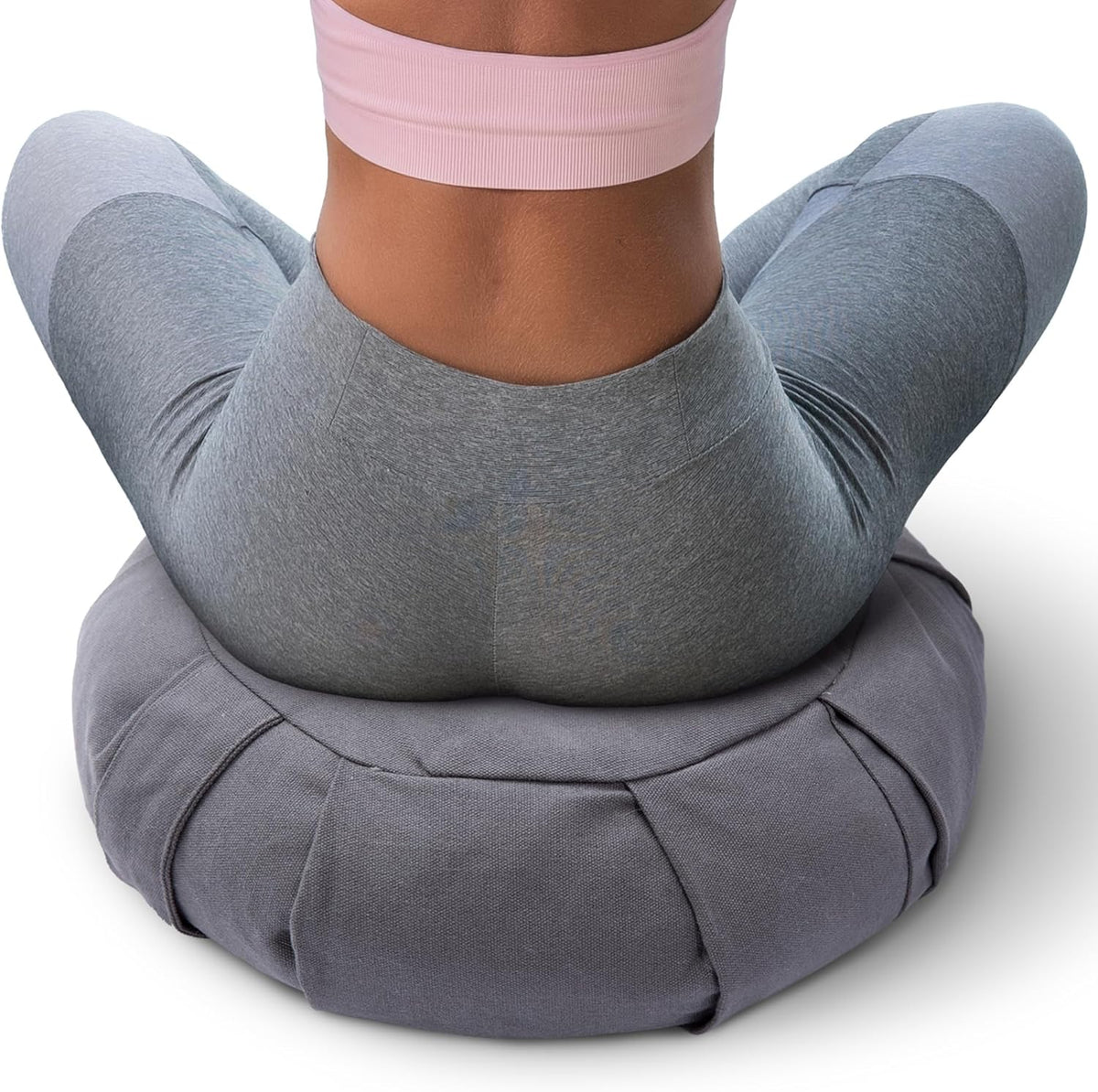 Buckwheat Meditation Cushion, Charcoal