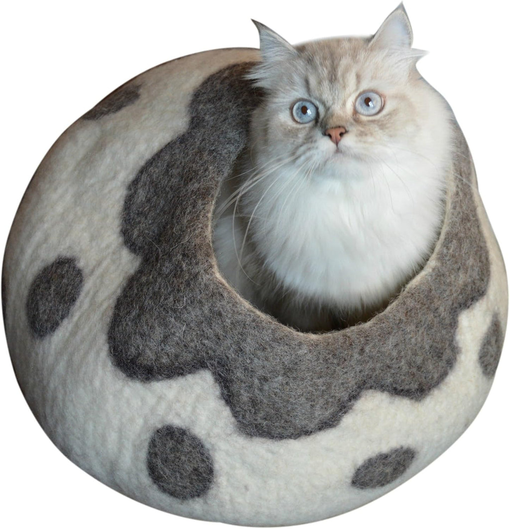 Hand-Felted Wool Cat Cave