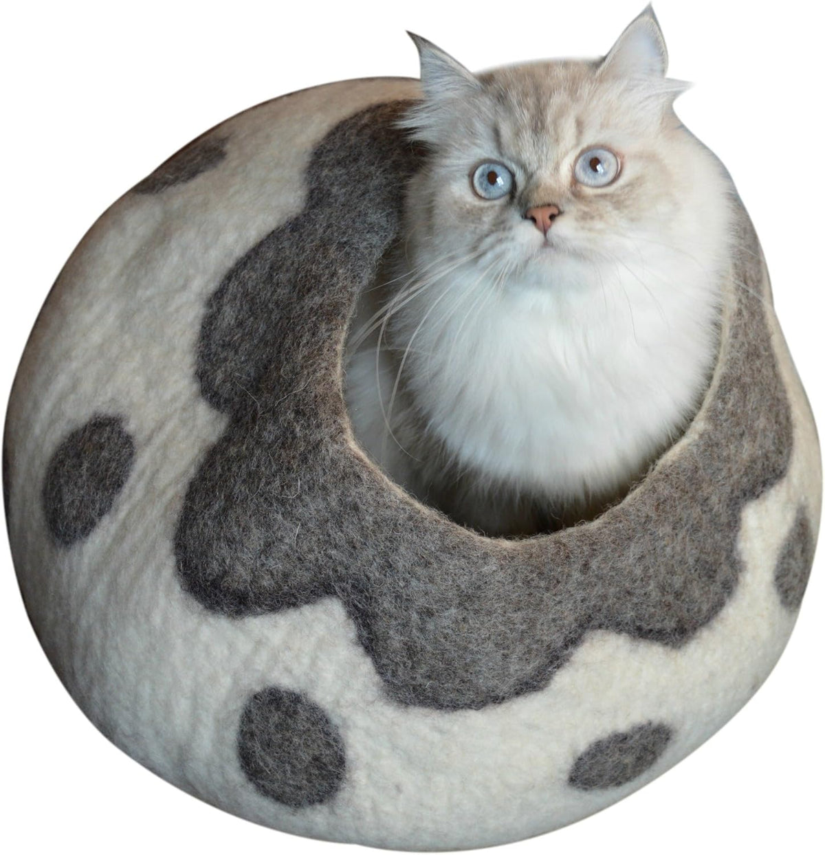 Hand-Felted Wool Cat Cave