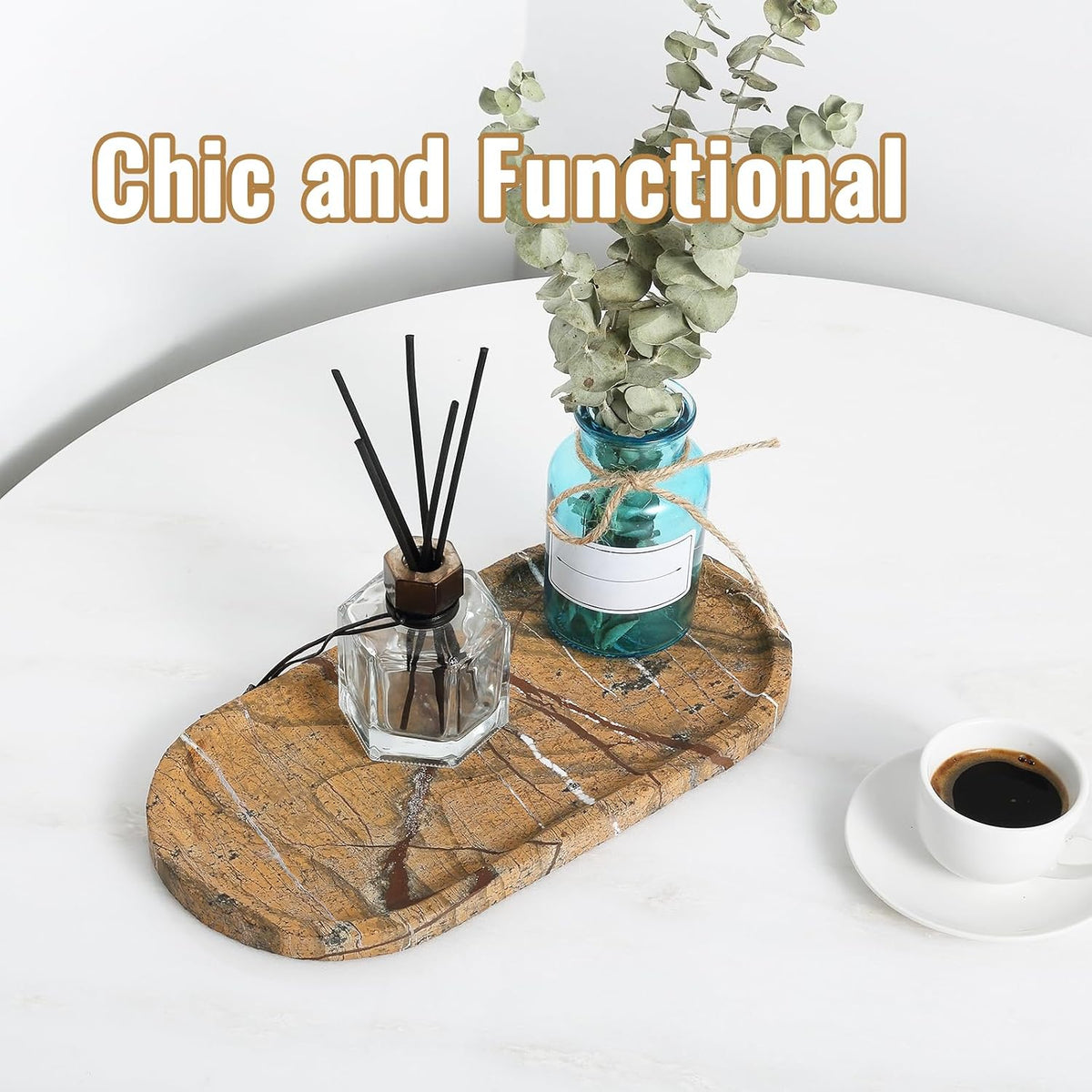 Natural Marble Catchall Tray