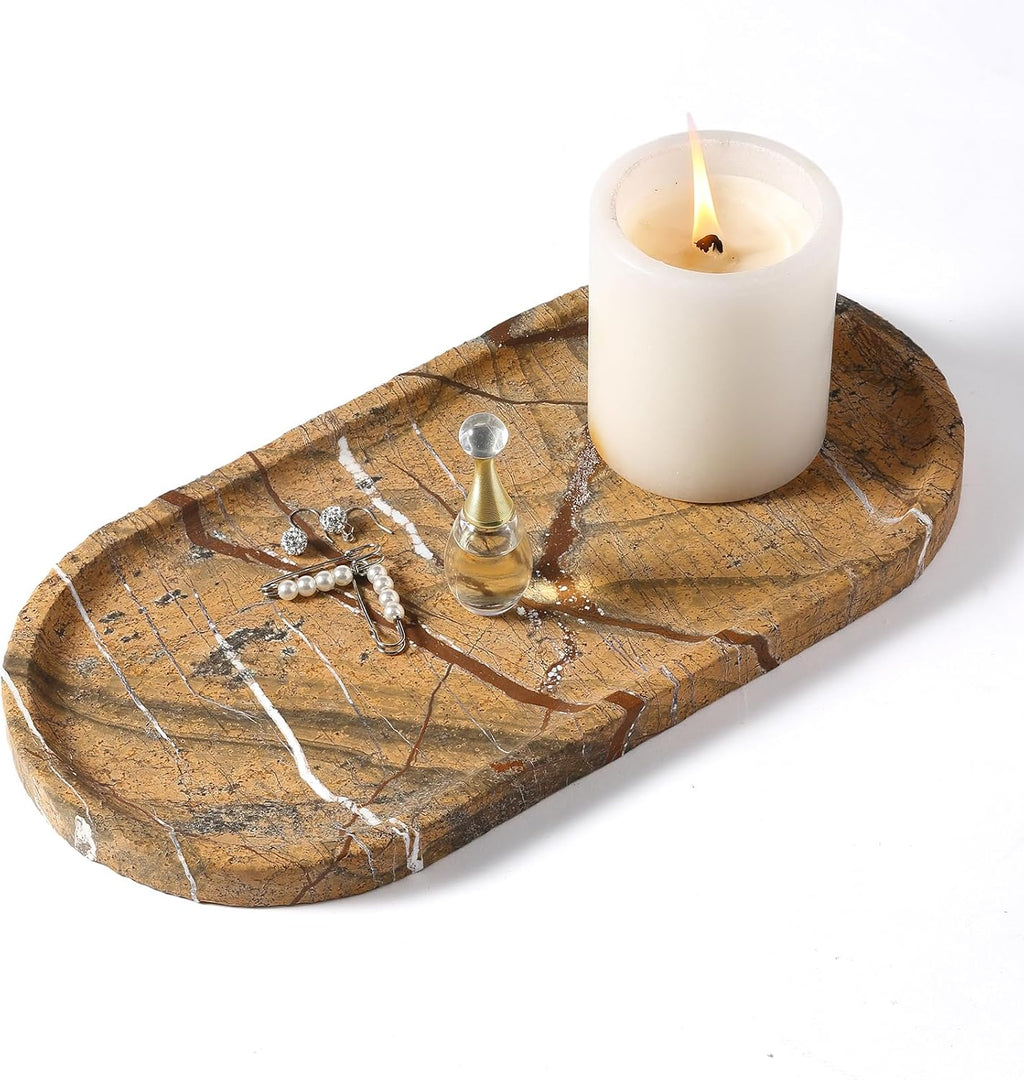 Natural Marble Catchall Tray