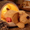 Heartbeat calming plush dog toy
