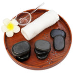 Basalt Hot Stone Set in Bamboo Case
