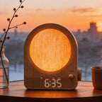 Wood Grain Sunrise Alarm Clock