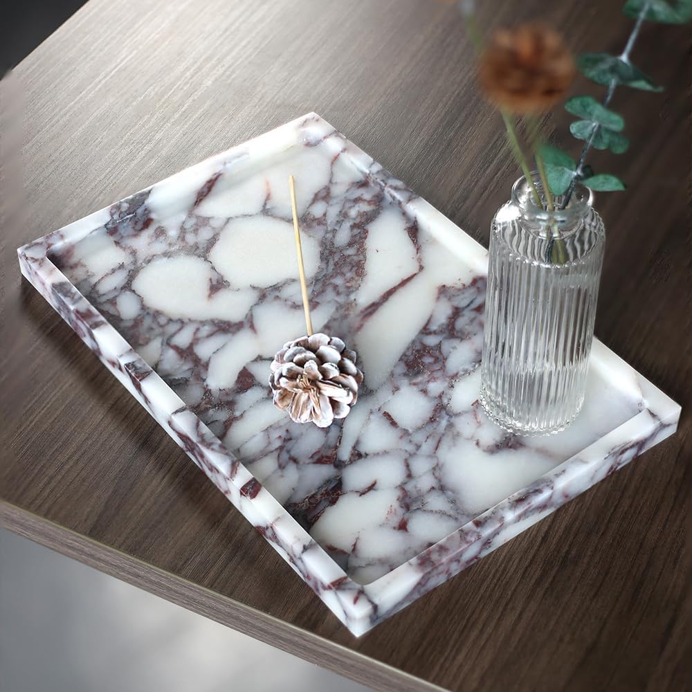 Viola Marble Vanity Tray