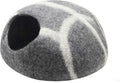 Natural Wool Cat House, Stone Grey