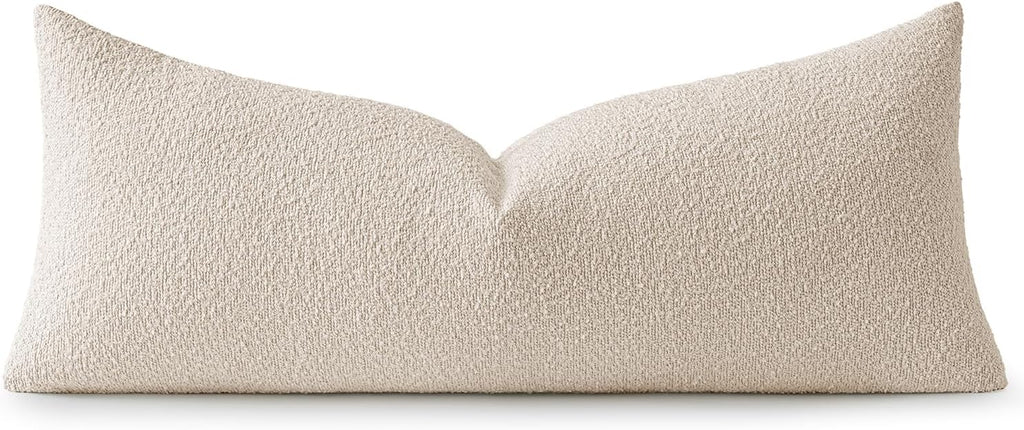 Textured Boucle Lumbar Pillow Cover