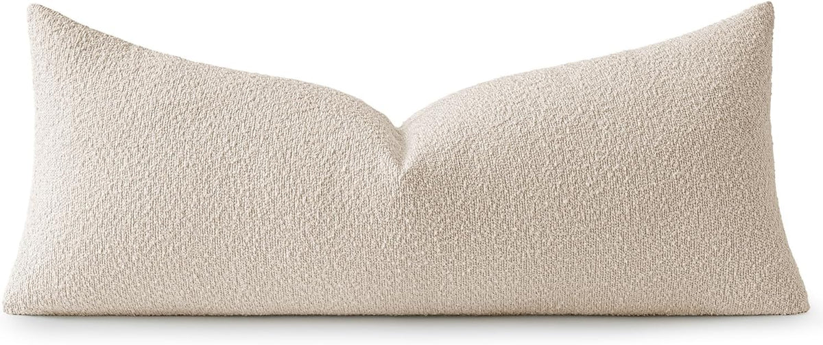 Textured Boucle Lumbar Pillow Cover
