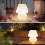 Murano Glass Mushroom Lamp, White