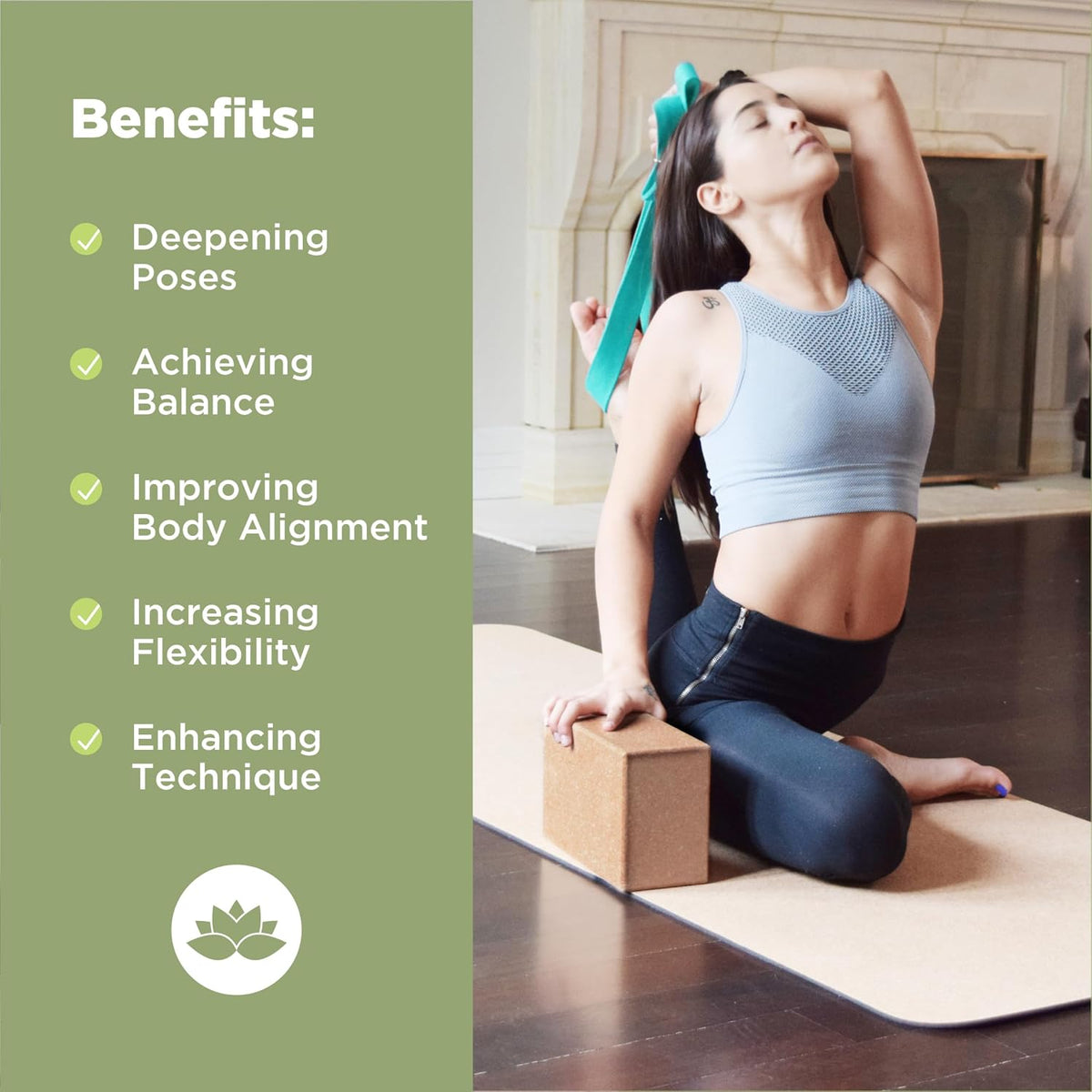 Studio Cork Yoga Blocks, Pair
