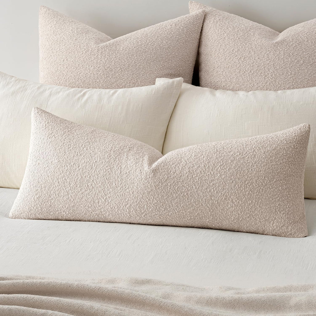 Textured Boucle Lumbar Pillow Cover