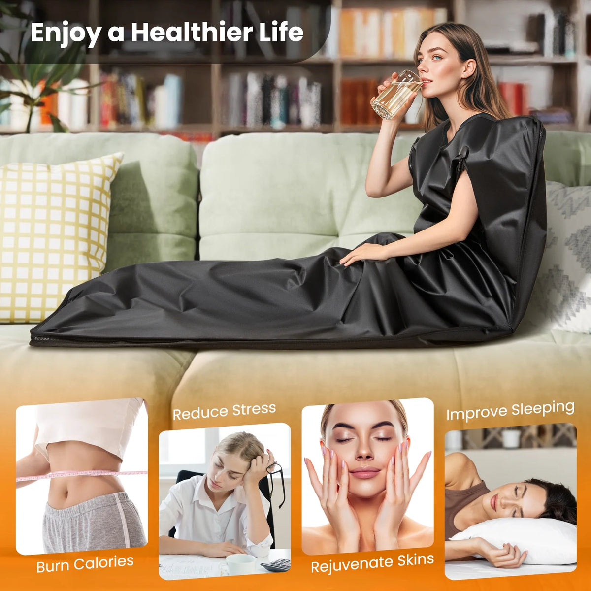 Infrared Sauna Blanket, Black