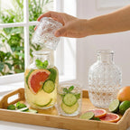 Hobnail Glass Bedside Carafe Set
