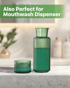 Fluted Glass Bedside Carafe Set