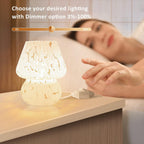 Murano Glass Mushroom Lamp, White