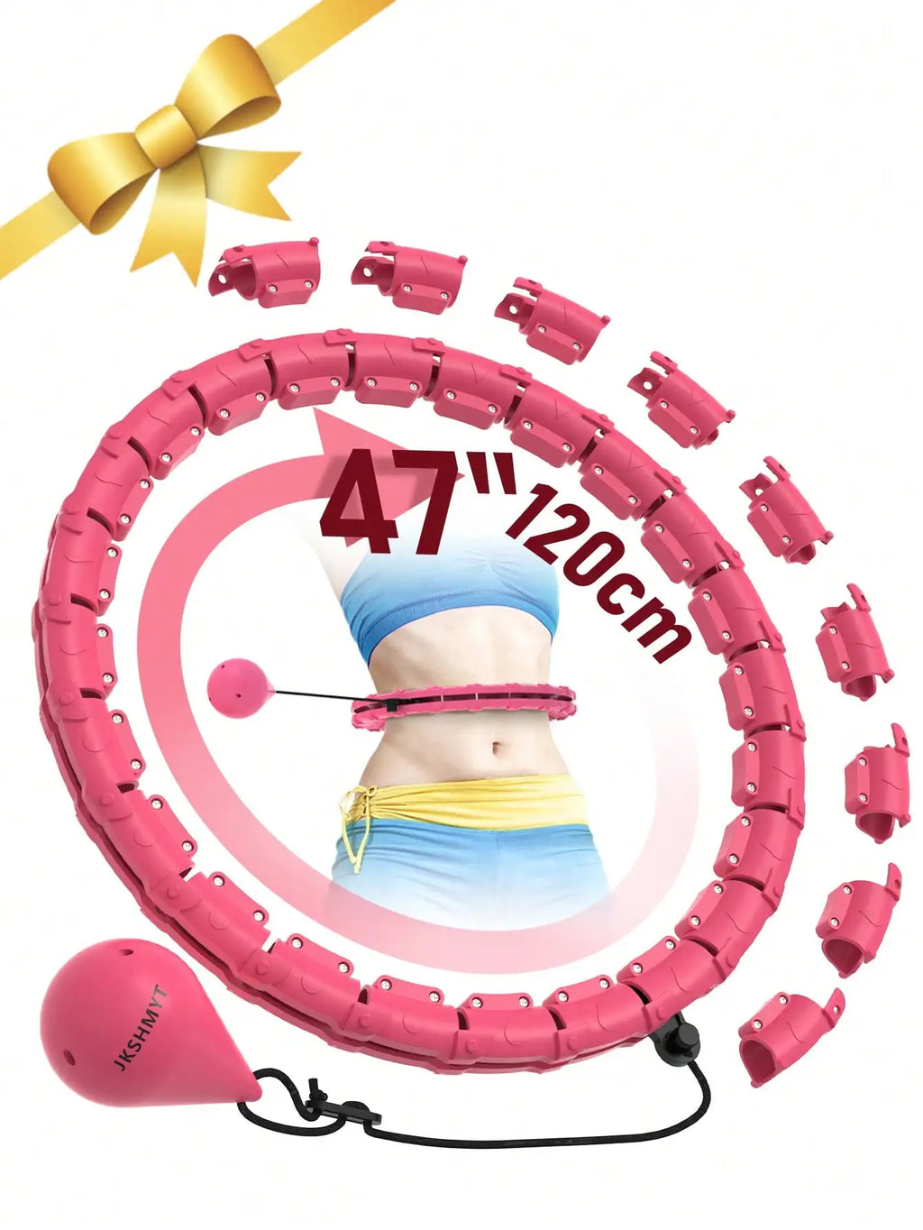 Smart weighted hula hoop 47 inch adjustable