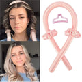 Heatless curling rod headband set