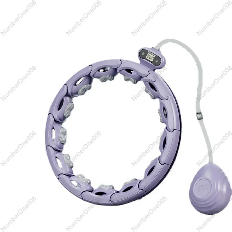 Smart hula hoop with counter and massage
