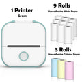 Mini pocket thermal printer with sticker rolls
