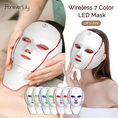 7-color LED photon mask for face and neck