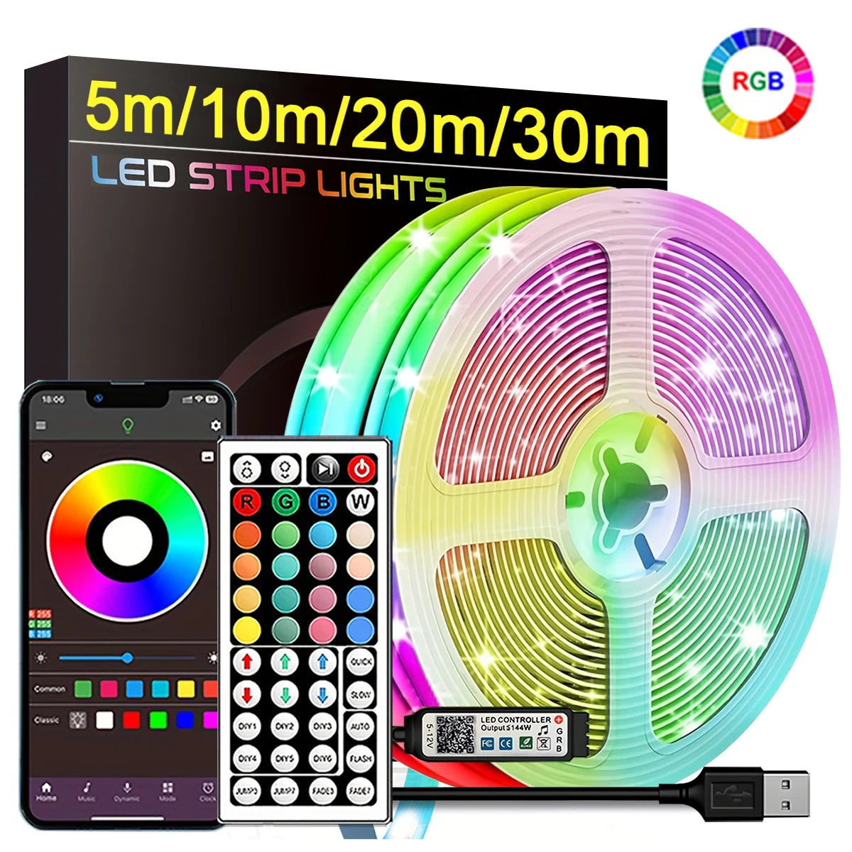 RGB LED strip lights