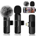 Wireless lavalier microphone 2-pack with clip-on design