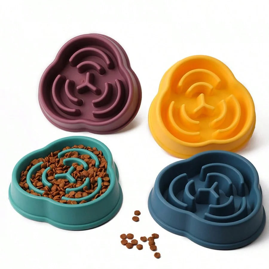 Anti-choking slow feeder dog bowl