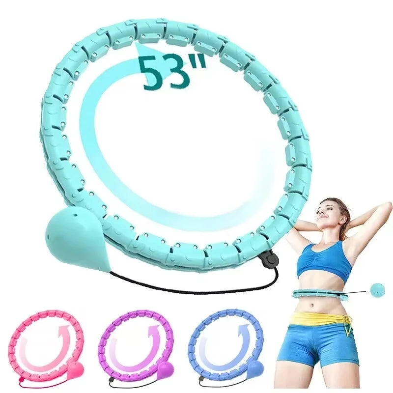 Smart weighted hula hoop with 24 detachable links