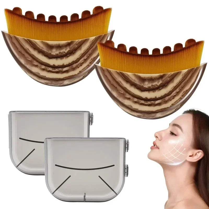Lymphatic drainage face brush