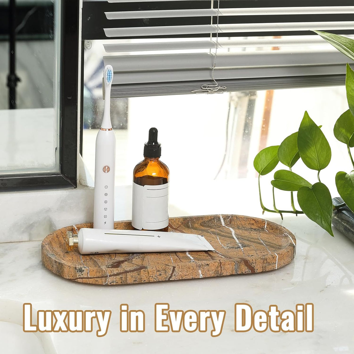 Natural Marble Catchall Tray