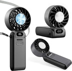 Ice-plate turbo fan in black, three angles