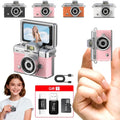 Mini keychain digital camera in rose gold