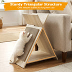 Wooden A-Frame Cat Scratcher