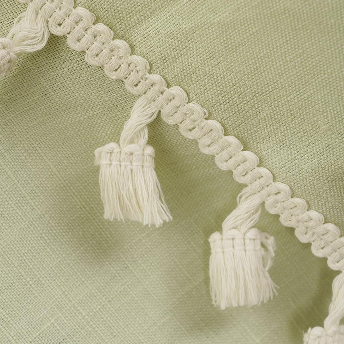 Pure Linen Fringed Throw
