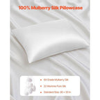 Mulberry Silk Pillowcase, White