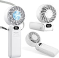 Ice-plate turbo fan in white, three angles